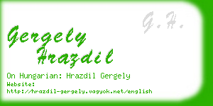 gergely hrazdil business card